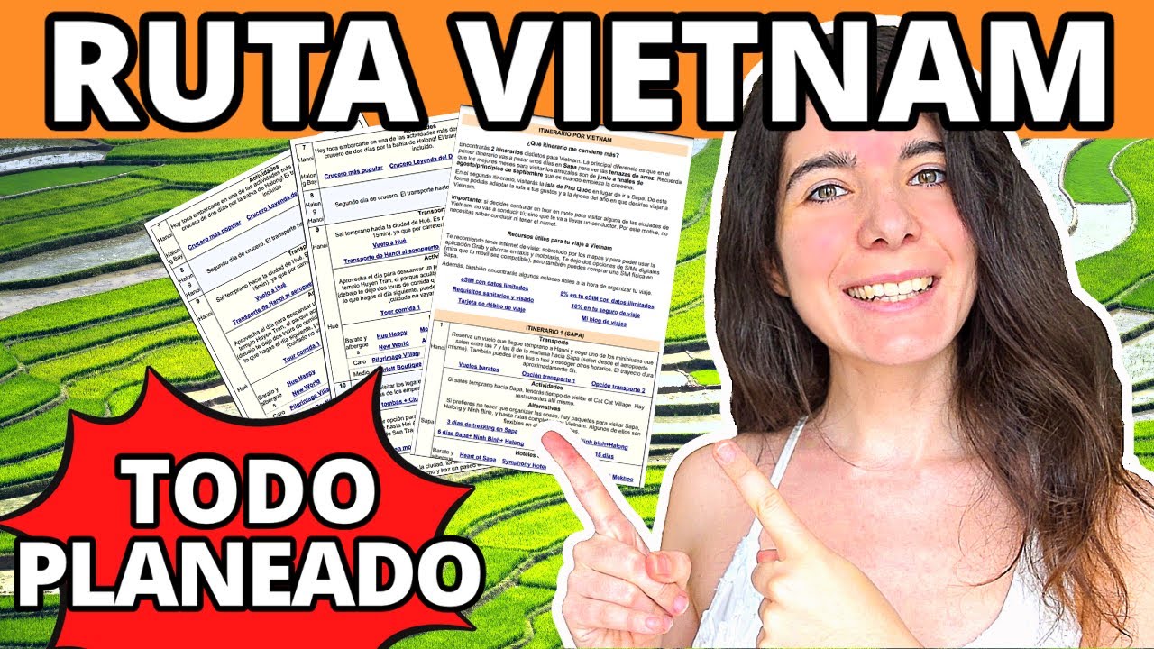 Video thumbnail for Itinerario de 15 días por Vietnam todo organizado 💥💥 Ruta de viaje