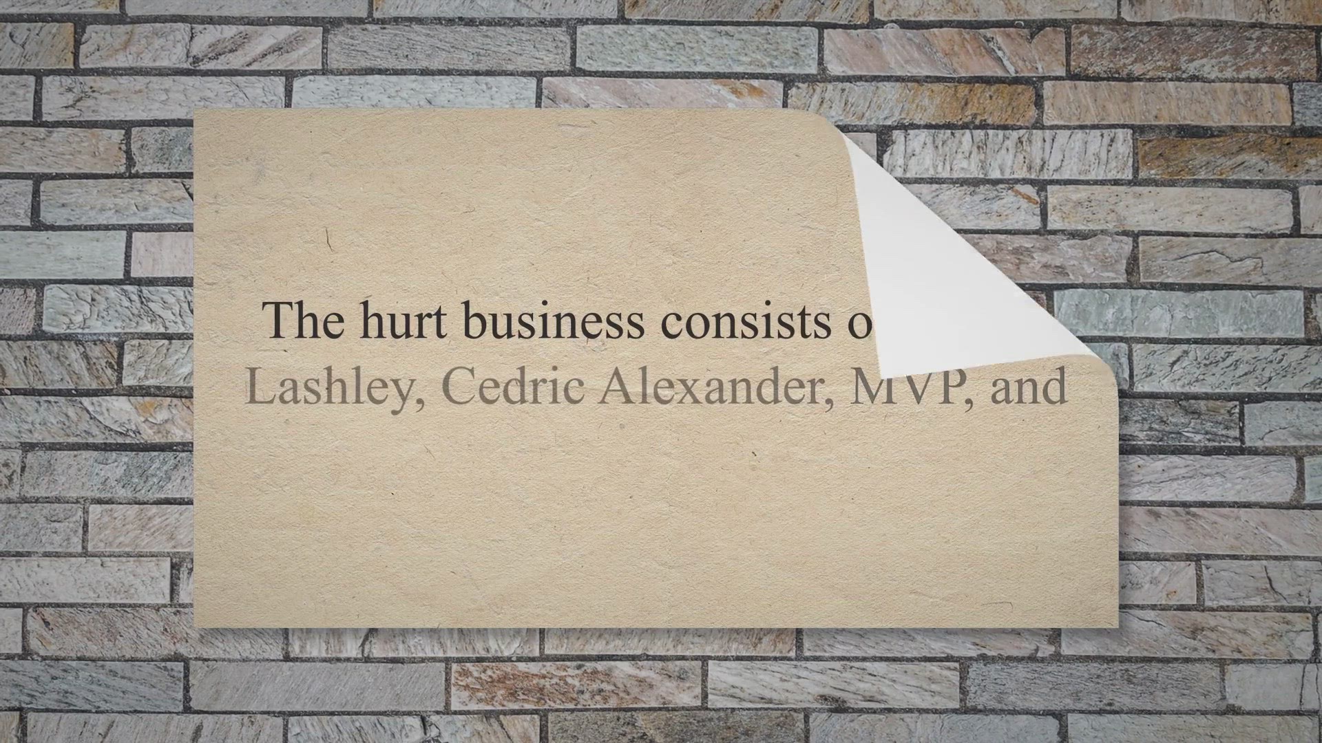 Video thumbnail for The Hurt Business WWE Of Professional Wrestling