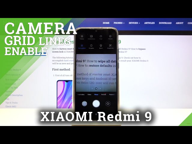 Video thumbnail for XIAOMI Redmi 9 - How to Activate / Turn Off Camera Grid Lines