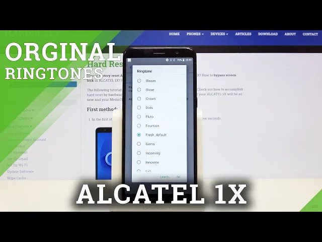 Video thumbnail for How to Change Call Ringtone on ALCATEL 1X – Ringtone List