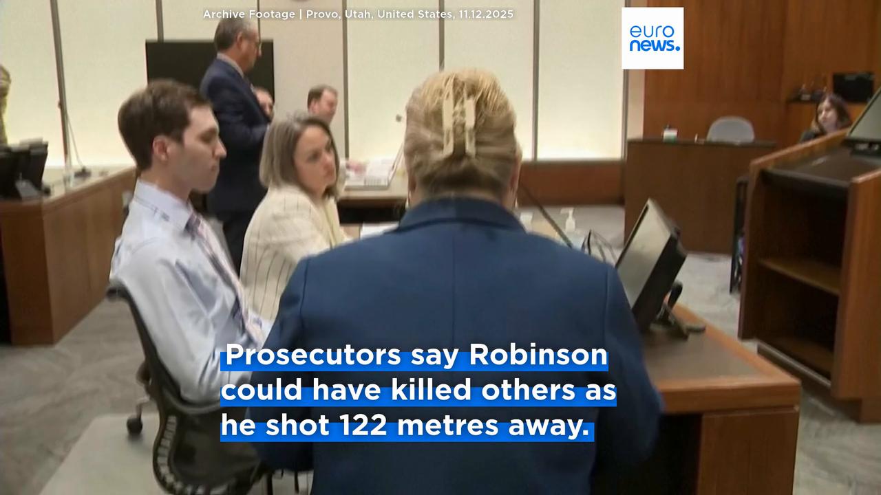 Video thumbnail for Tyler Robinson pleads not guilty as judge clears path for death penalty in Charlie Kirk assassination case