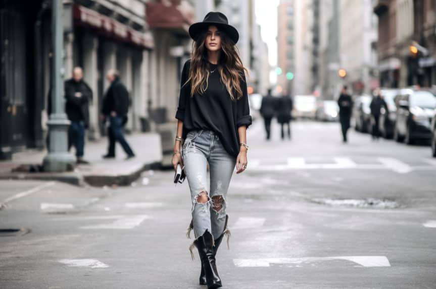 Video thumbnail for What Shoes to Wear with Distressed Jeans