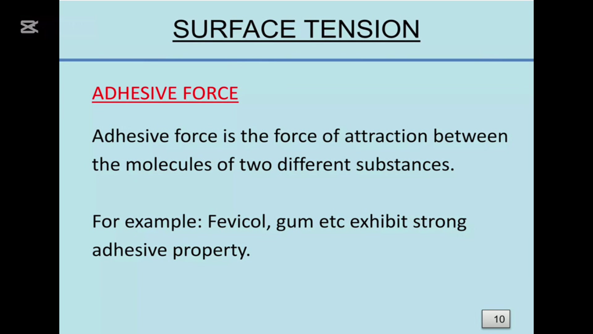 'Video thumbnail for Surface Tension'