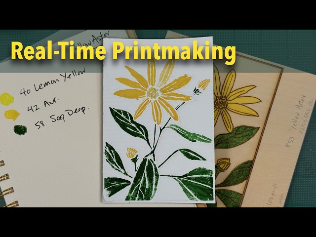 Video thumbnail for Woodblock Printing Made Modern | Laser Engraving & Watercolor Technique
