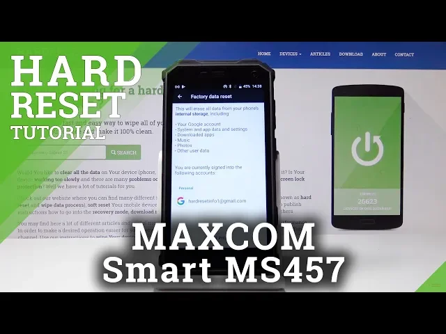 Video thumbnail for Hard Reset MAXCOM Smart MS457 Strong - Factory Data Reset