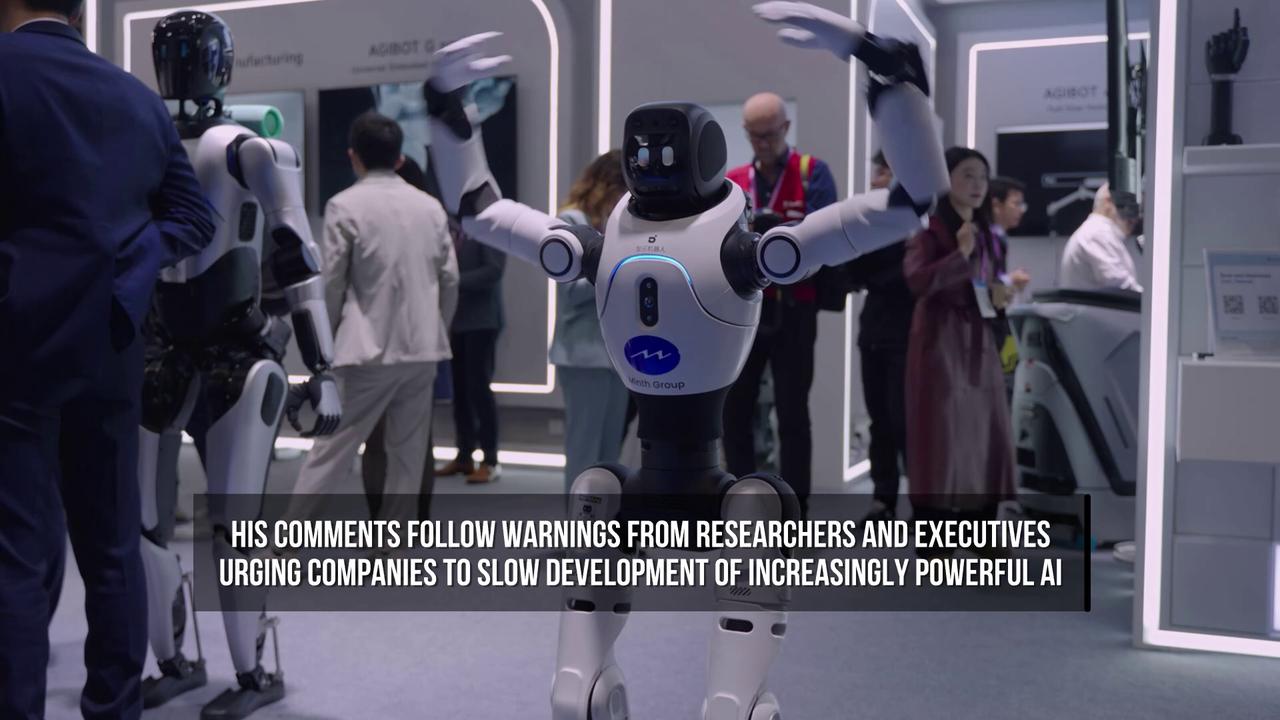 Video thumbnail for Nvidia CEO Rejects AI Extinction Warnings as “Doomsday Narratives”.
