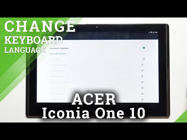 Video thumbnail for How to Change Keyboard Language in ACER Iconia One 10 – Set Desired Keyboard
