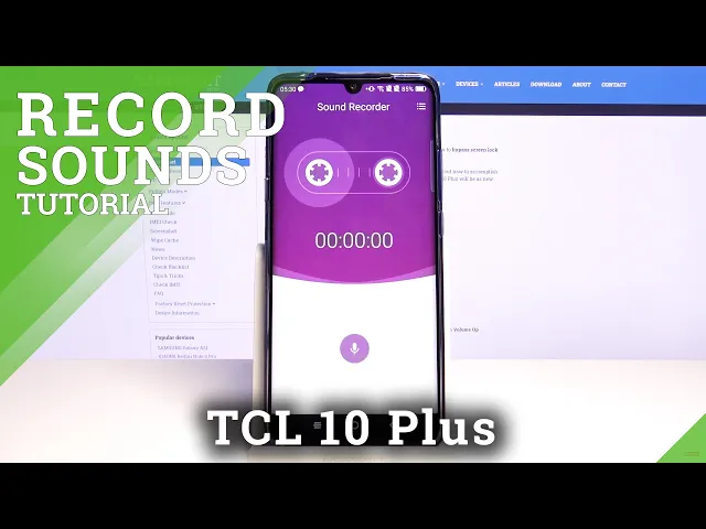 Video thumbnail for Record Sounds - Voice Recorder App in TCL 10 Plus