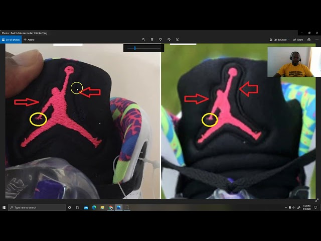 Video thumbnail for Real Vs  Fake Air Jordan 5 Alternate Bel Air, Quick Ways To Spot The Fake Pair