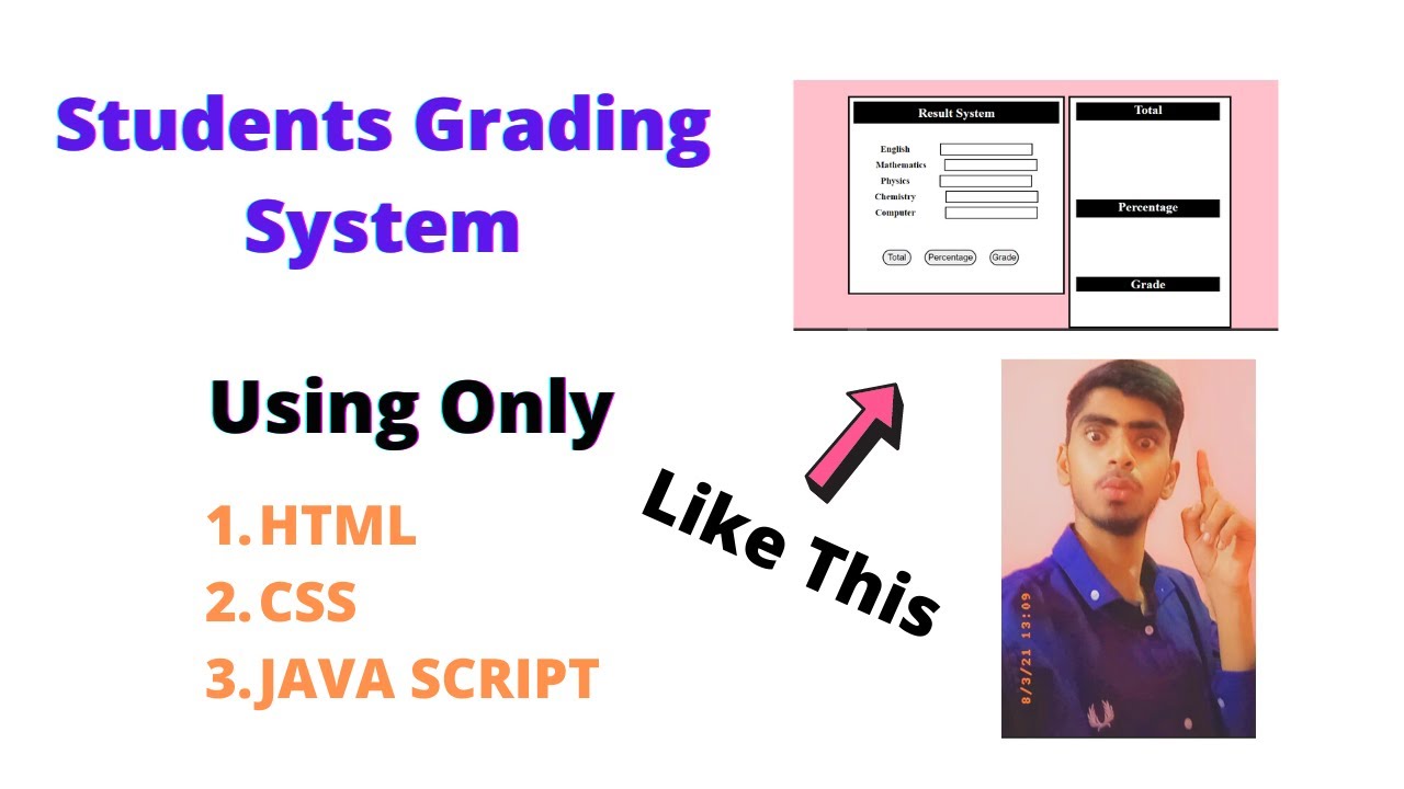 'Video thumbnail for How to make a students grading system with source code || Result making system || In VS-Code'