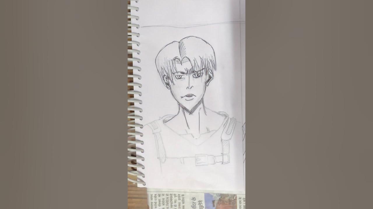 Video thumbnail for Drawing Levi Ackerman From attack on Titan Timelapse #shorts #animeart