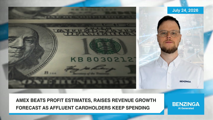Video thumbnail for AmEx Beats Earnings