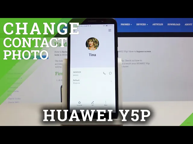 Video thumbnail for How to Add Photo to Contact in HUAWEI Y5p – Personalize Contact