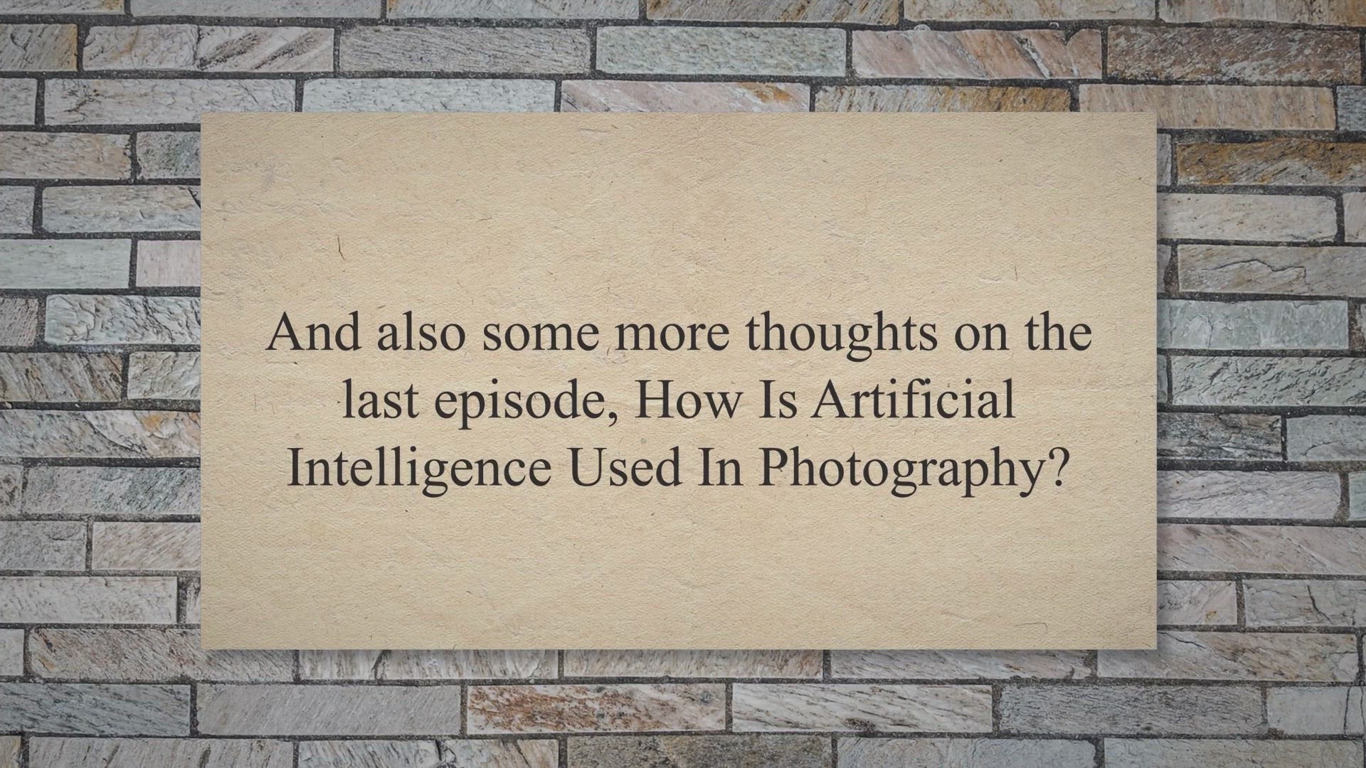 Video thumbnail for How Technology In Cameras Helps Us To Take Photos