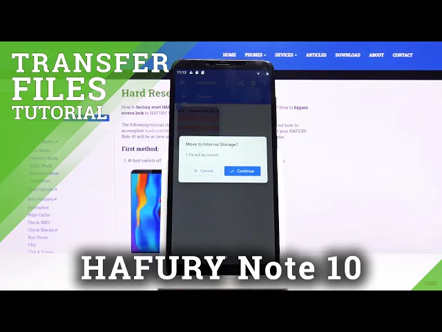 Video thumbnail for How to Transfer Files on HAFURY Note 10 – Move Files