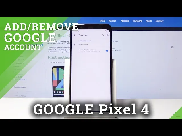 Video thumbnail for How to Add & Delete Google Account in GOOGLE Pixel 4 - Set Up User