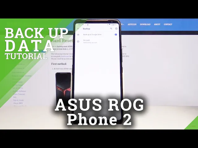 Video thumbnail for How to Activate Google Backup in ASUS ROG Phone 2 – Back Up Data