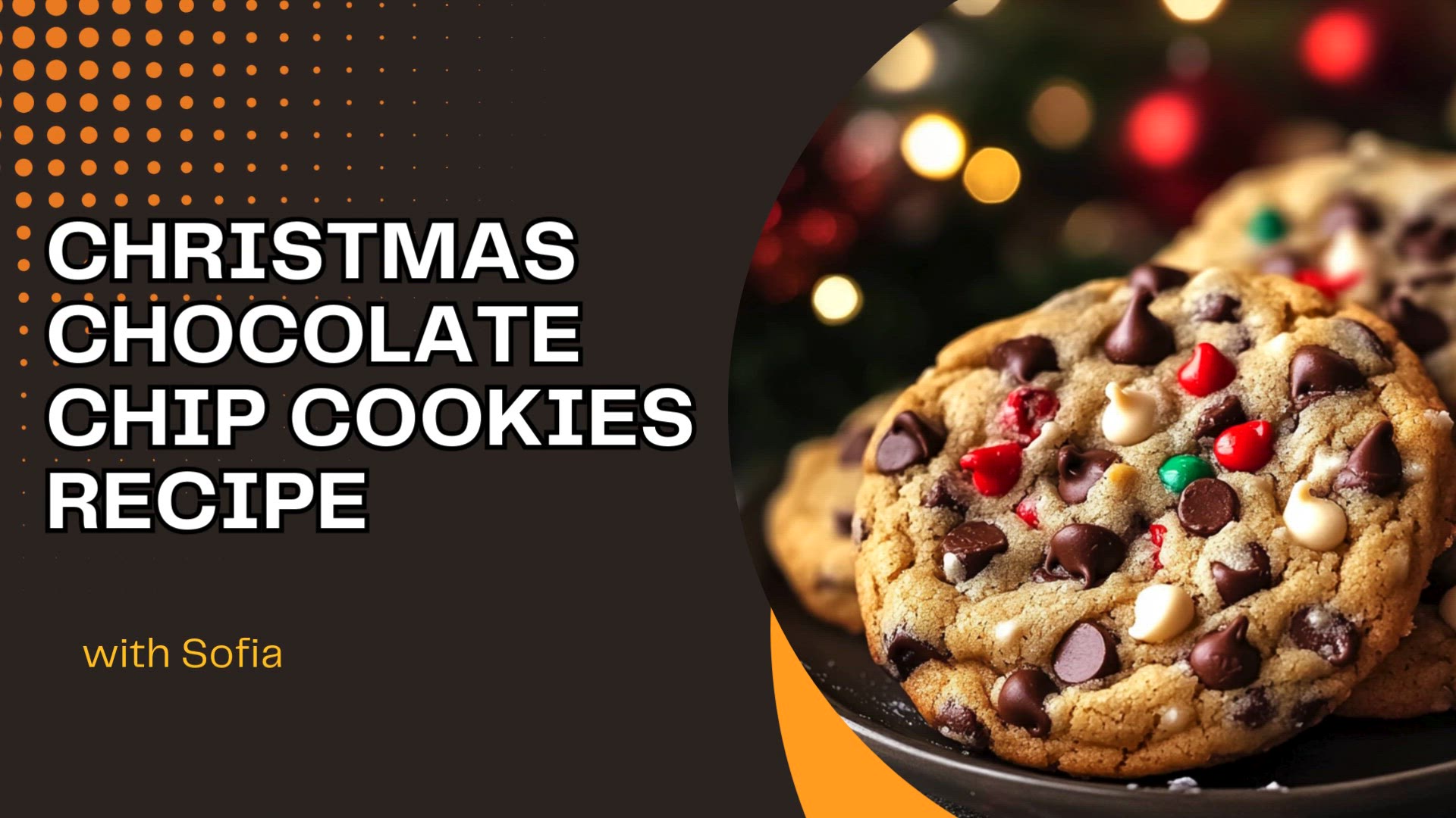 Video thumbnail for Christmas Chocolate Chip Cookies Recipe