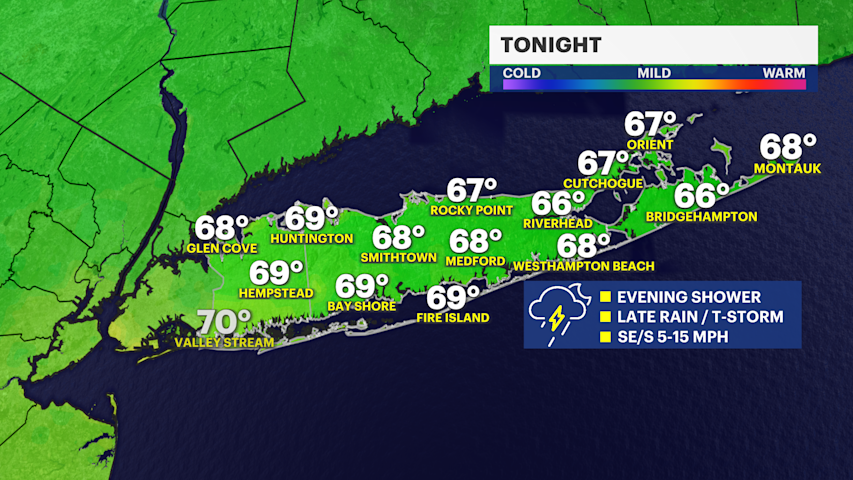 Video thumbnail for Stray showers this evening; steadier rain, t-storm chance arrive late tonight