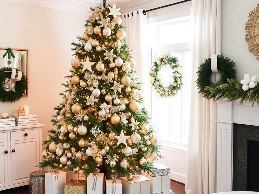 Video thumbnail for Christmas Tree Decorating White & Gold Inspiration