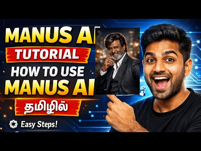 Video thumbnail for Manus AI Tutorial Tamil π₯ | How to Use Manus AI Step by Step (Beginner Friendly)