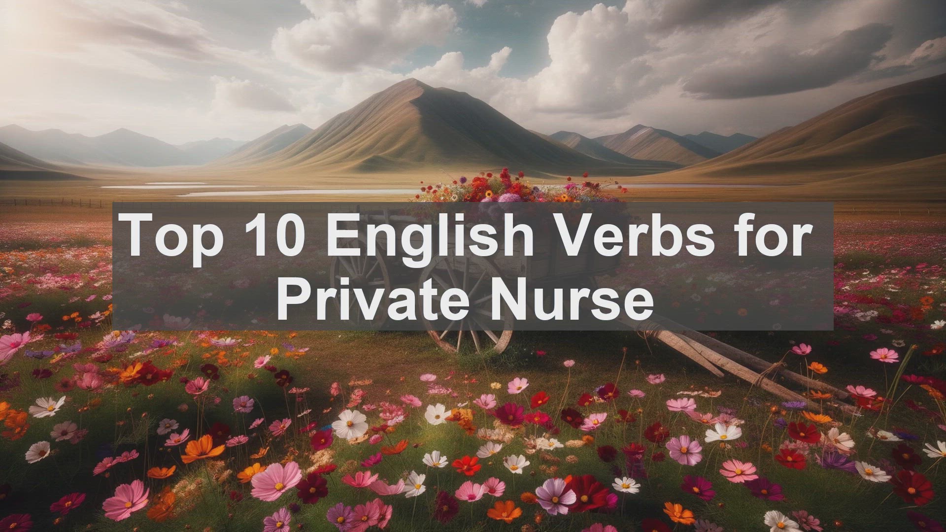 'Video thumbnail for Top 10 English Verbs for Private Nurse'