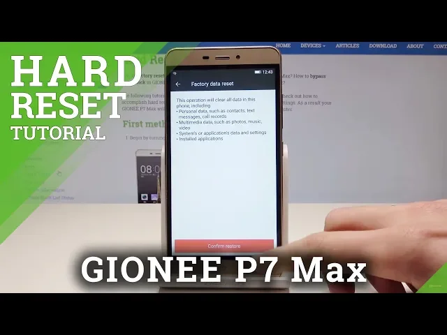 Video thumbnail for HARD RESET GIONEE P7 Max - Erase All Data & Settings