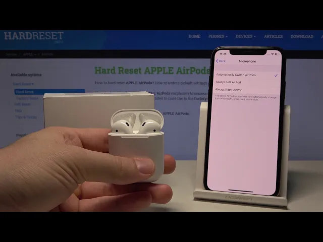 Video thumbnail for How to Set Microphone in AirPods 2019