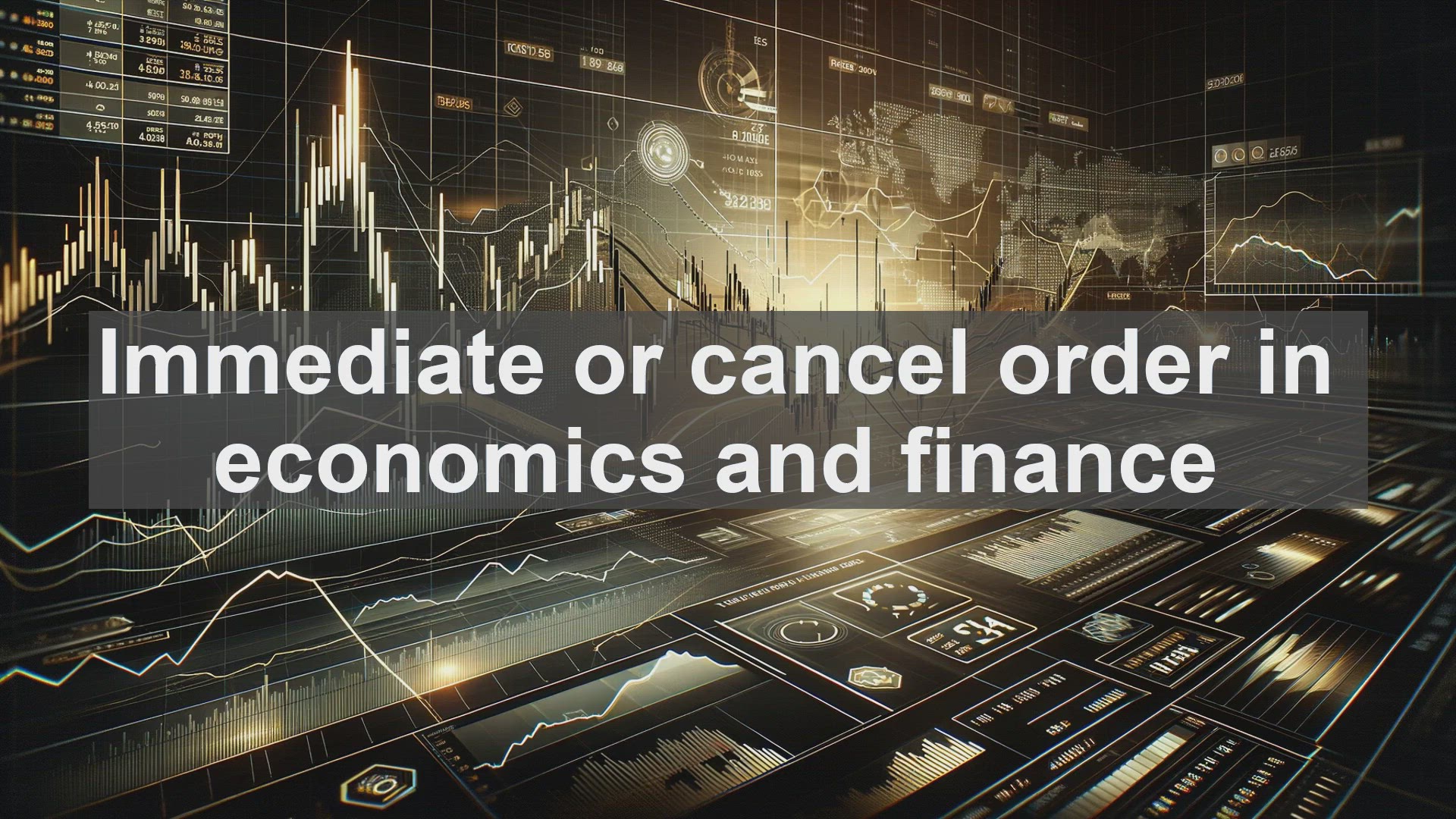 'Video thumbnail for Immediate or cancel order in economics and finance'