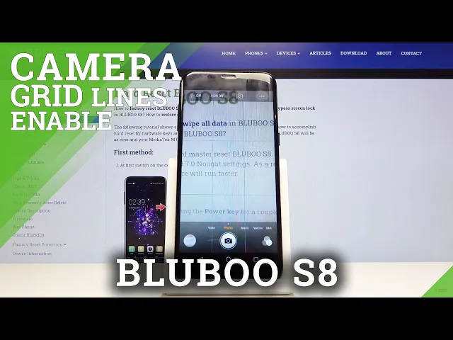 Video thumbnail for How to Turn On / Off Grid Lines in BLUBOO S8 – Camera Settings