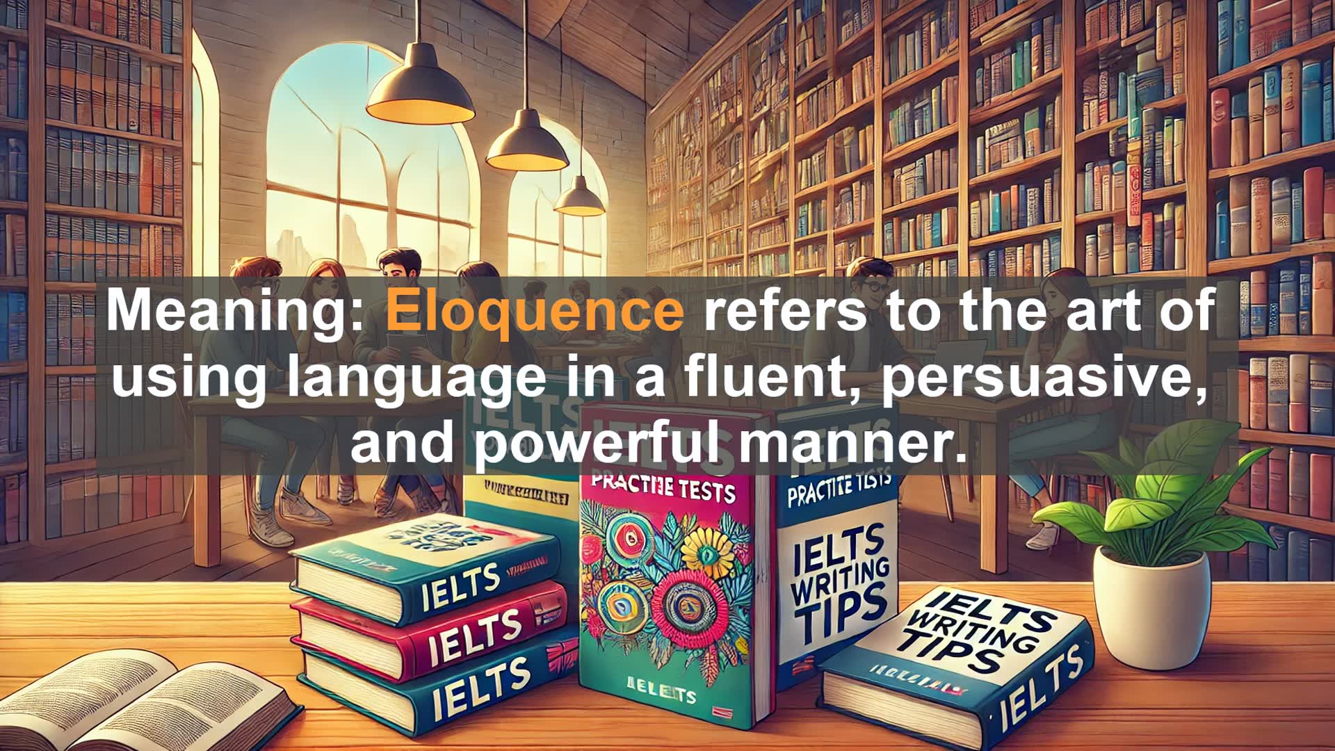 'Video thumbnail for 2000 Must Know IELTS 9.0 Vocabulary - IELTS Vocabulary: Mastering 'Eloquence' for Better Communication'