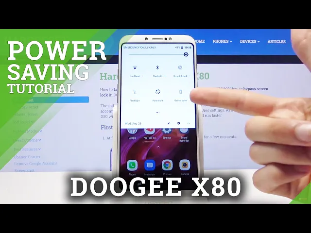 Video thumbnail for How to Activate Power Saving Mode in Doogee X80 - Make Battery Last Longer