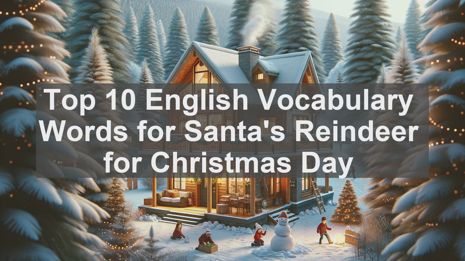 'Video thumbnail for Top 10 English Vocabulary Words for Santas Reindeer for Christmas Day'
