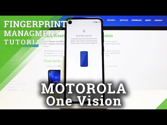 Video thumbnail for How to Add Fingerprint in MOTOROLA One Vision – Fingerprint Lock Screen