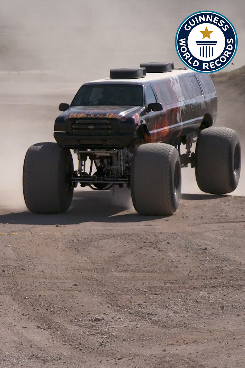 'Video thumbnail for Building the world's longest monster truck, a thrilling ride'