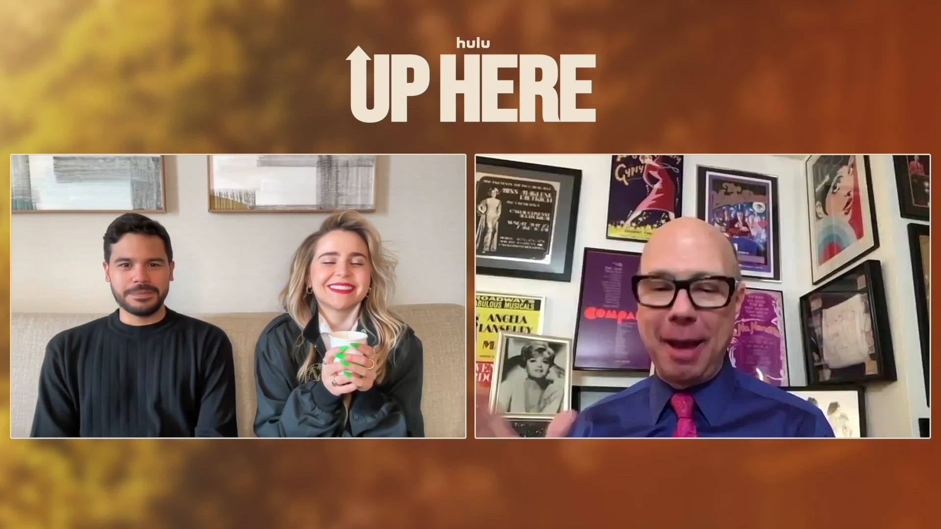 Video thumbnail for Video: Mae Whitman & Carlos Valdes on Starring in UP HERE on Hulu