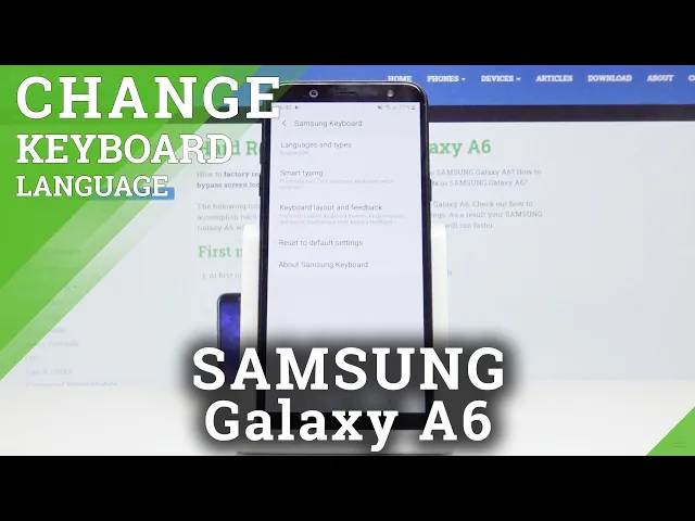Video thumbnail for How to Open Keyboard Settings in Samsung Galaxy A6 - Change Keyboard Language