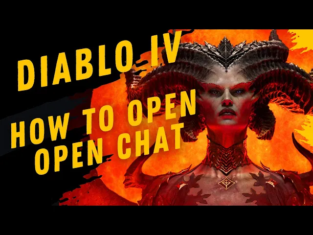 Video thumbnail for How To Open Chat In Diablo IV