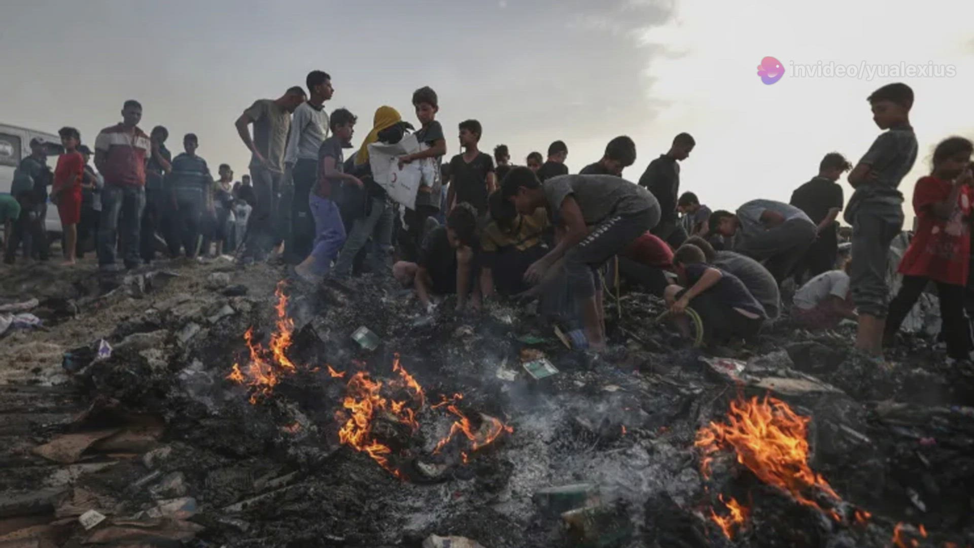 'Video thumbnail for Israeli Attack on Displaced Palestinians in Rafah Leaves 45 Dead'