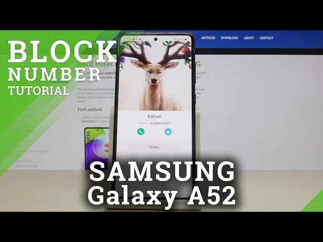 Video thumbnail for How to Block Number in SAMSUNG Galaxy A52 – Block Texts & Calls