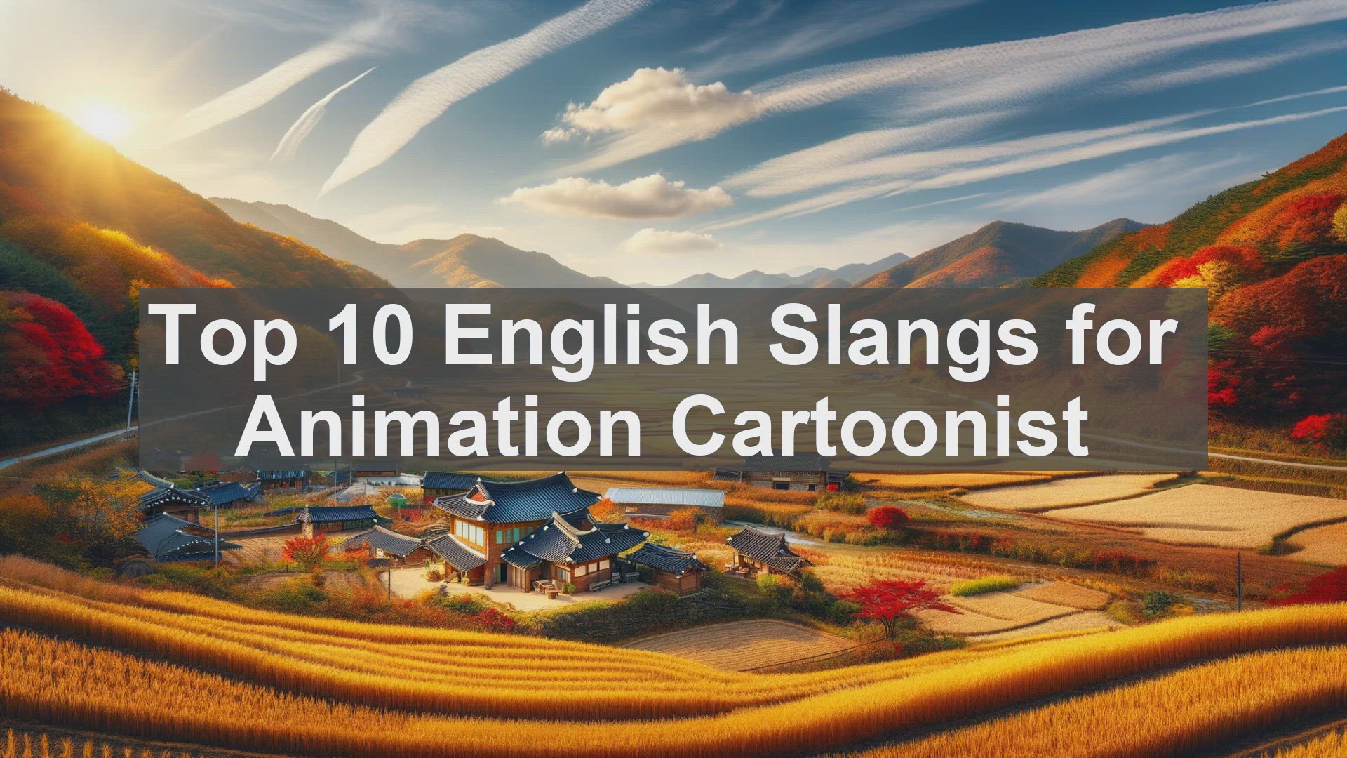 'Video thumbnail for Top 10 English Slangs for Animation Cartoonist'