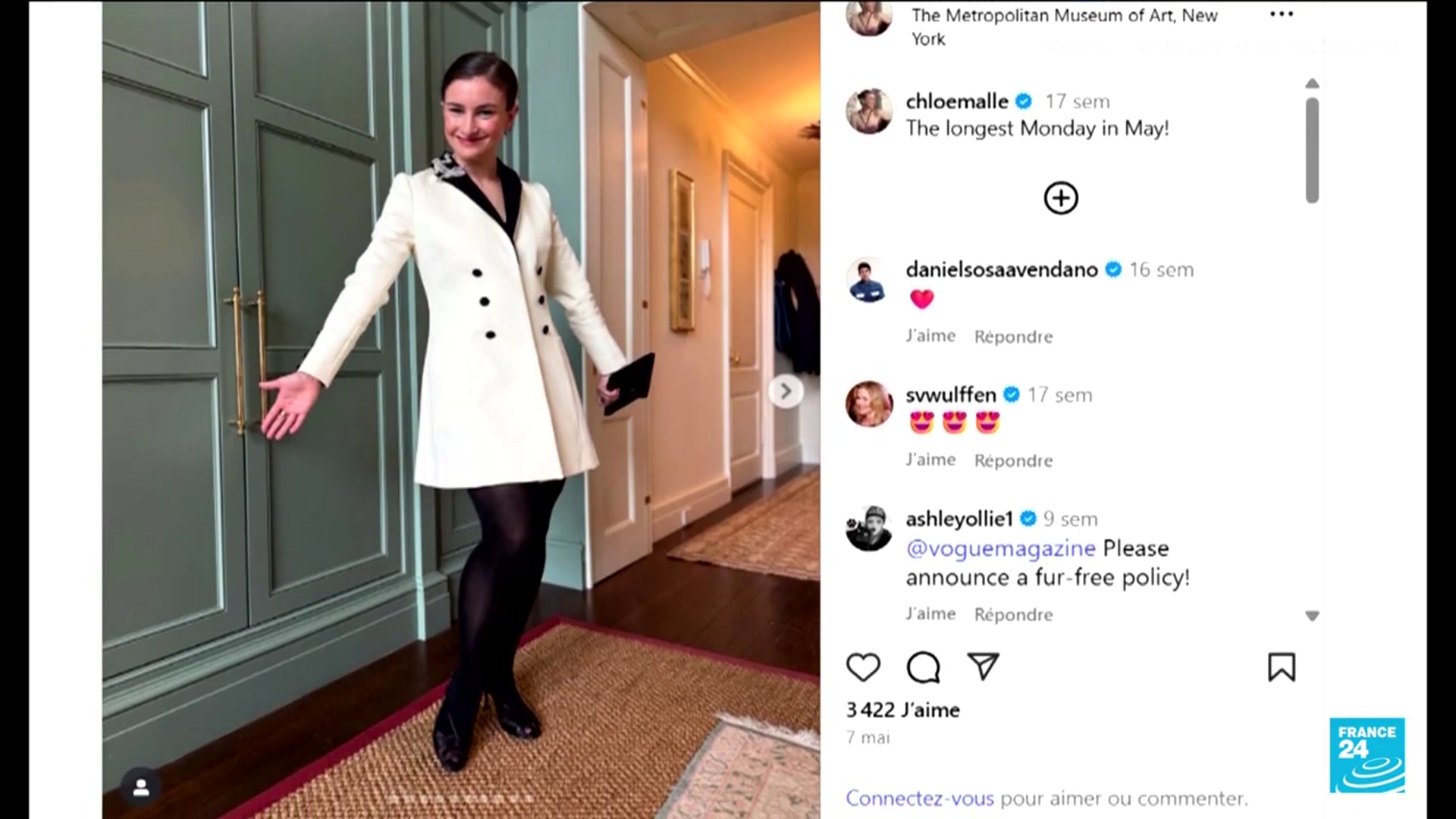 'Video thumbnail for Vogue appoints Chloe Malle to succeed Anna Wintour as US editorial head'