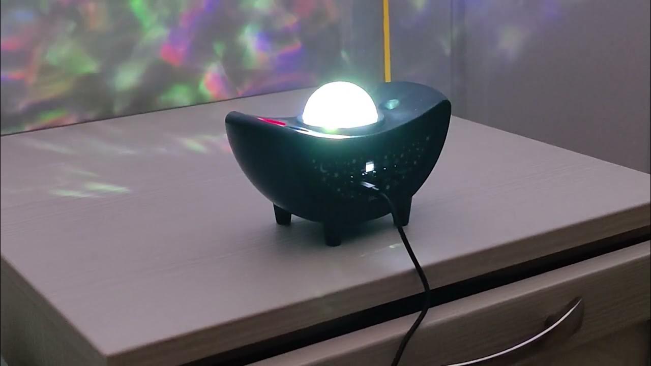 Video thumbnail for Tiny Moon Shaped Projector with Bluetooth Speaker - KS1005A Demo