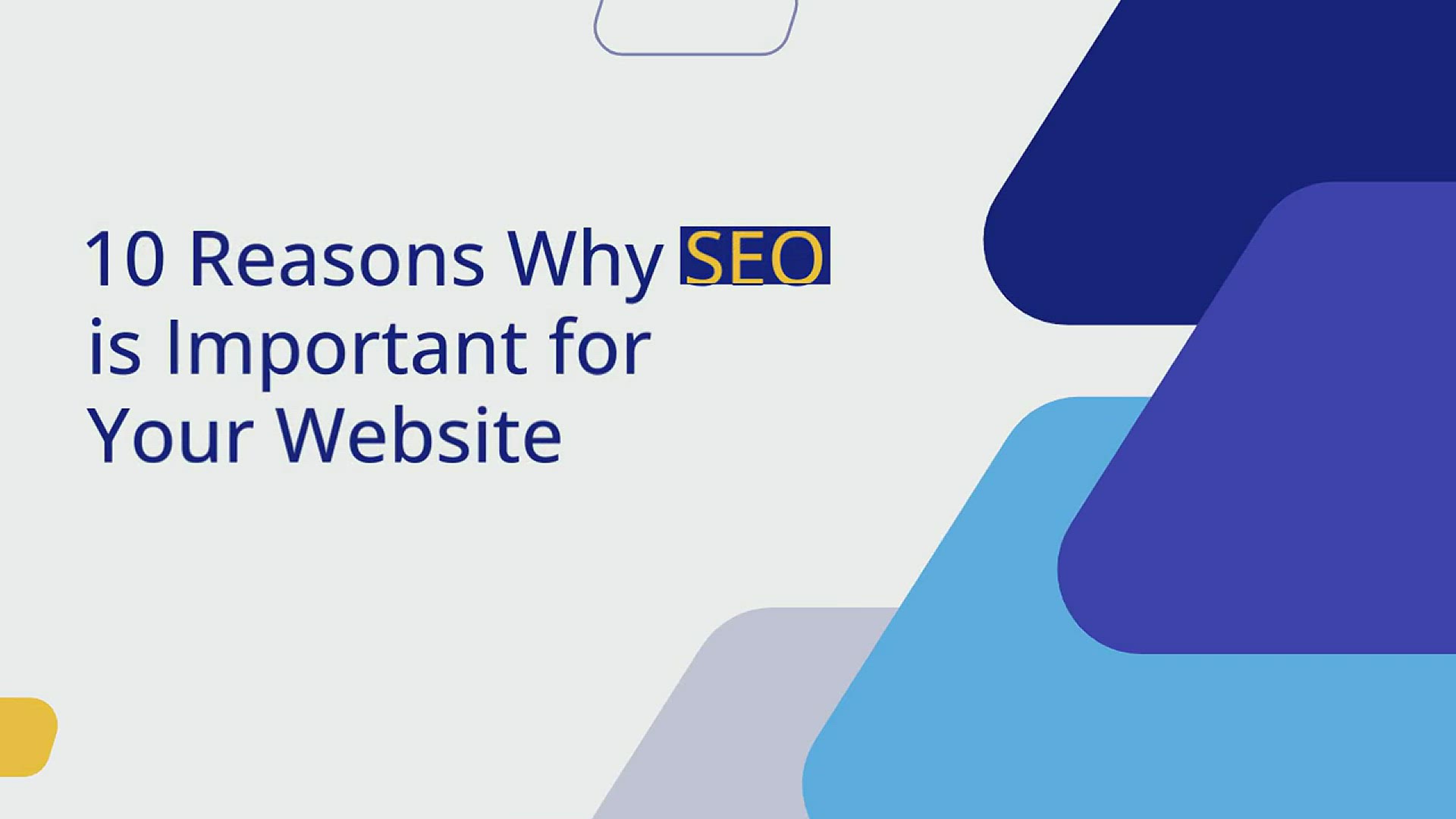 'Video thumbnail for 10 Reasons Why SEO is Important for a Website'