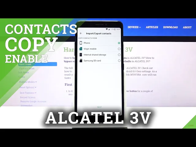 Video thumbnail for How to Copy Contacts in ALCATEL 3V – Transfer Contacts