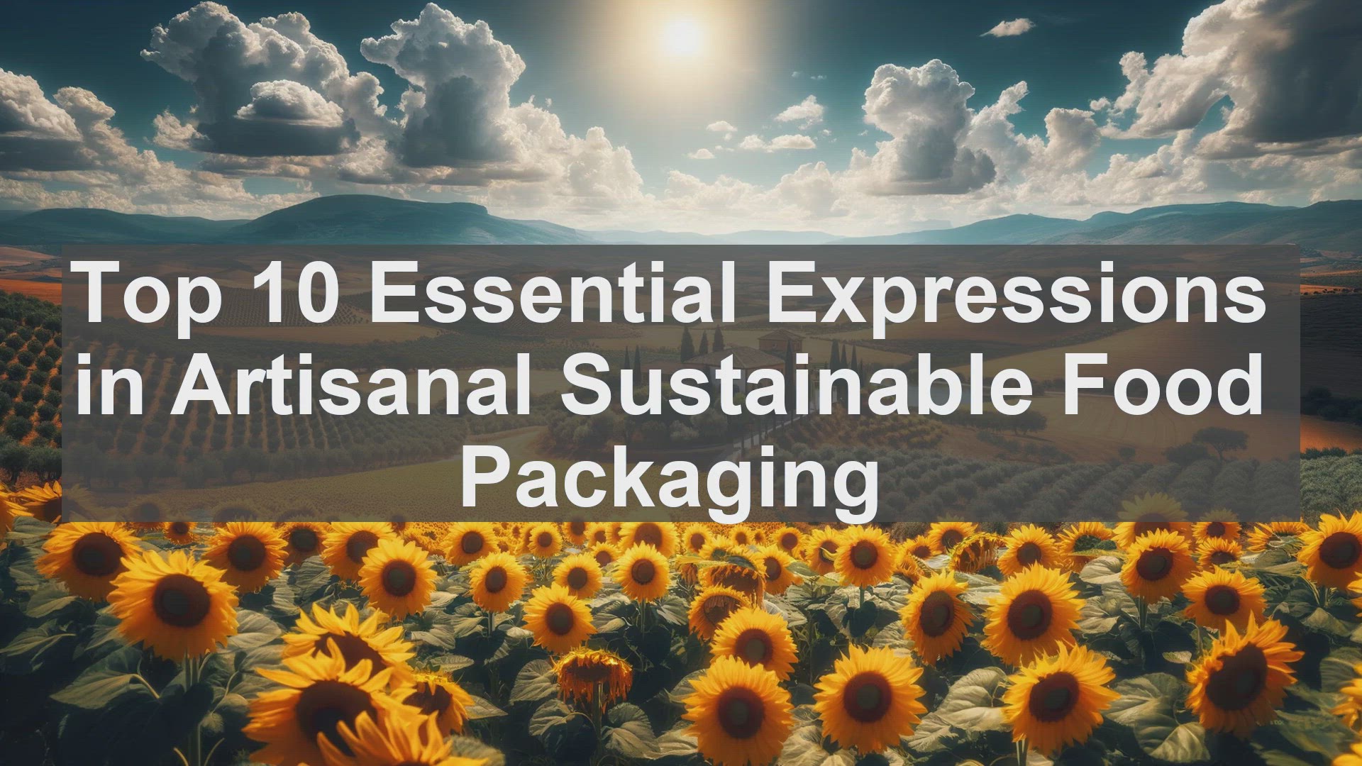 'Video thumbnail for Top 10 Essential Expressions in Artisanal Sustainable Food Packaging'
