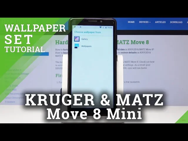 Video thumbnail for How to Update Desktop in Kruger & Matz Move 8 Mini - Change Lock Screen / Home Screen Wallpaper