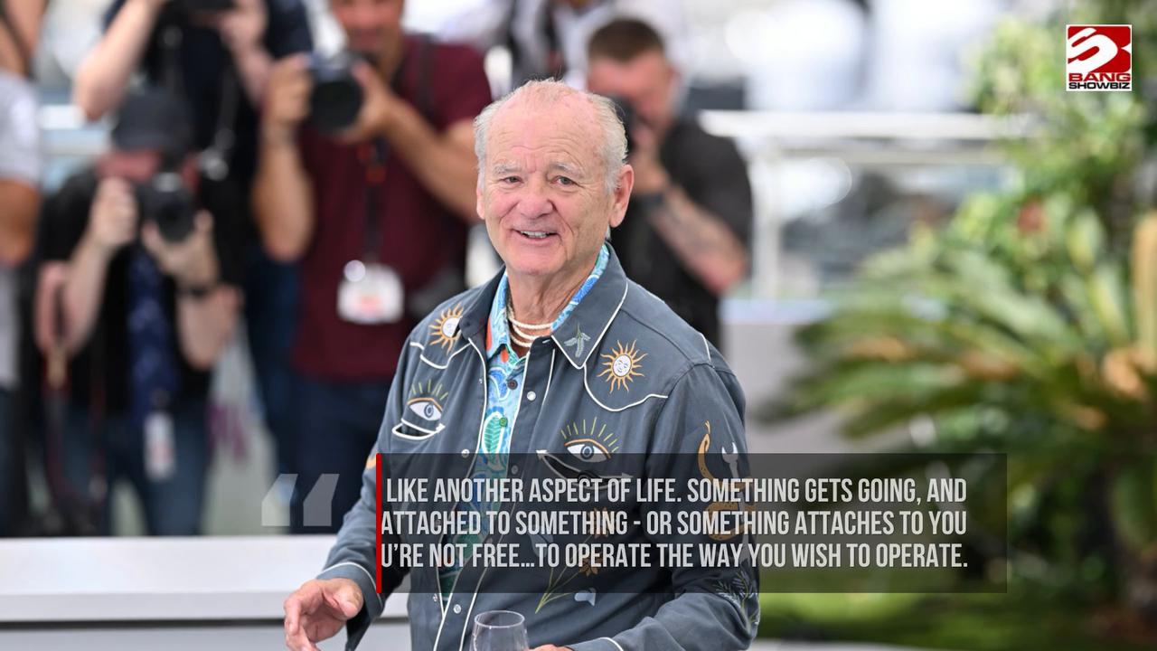Video thumbnail for Bill Murray says constantly being asked for selfies by fans can be 'hard'