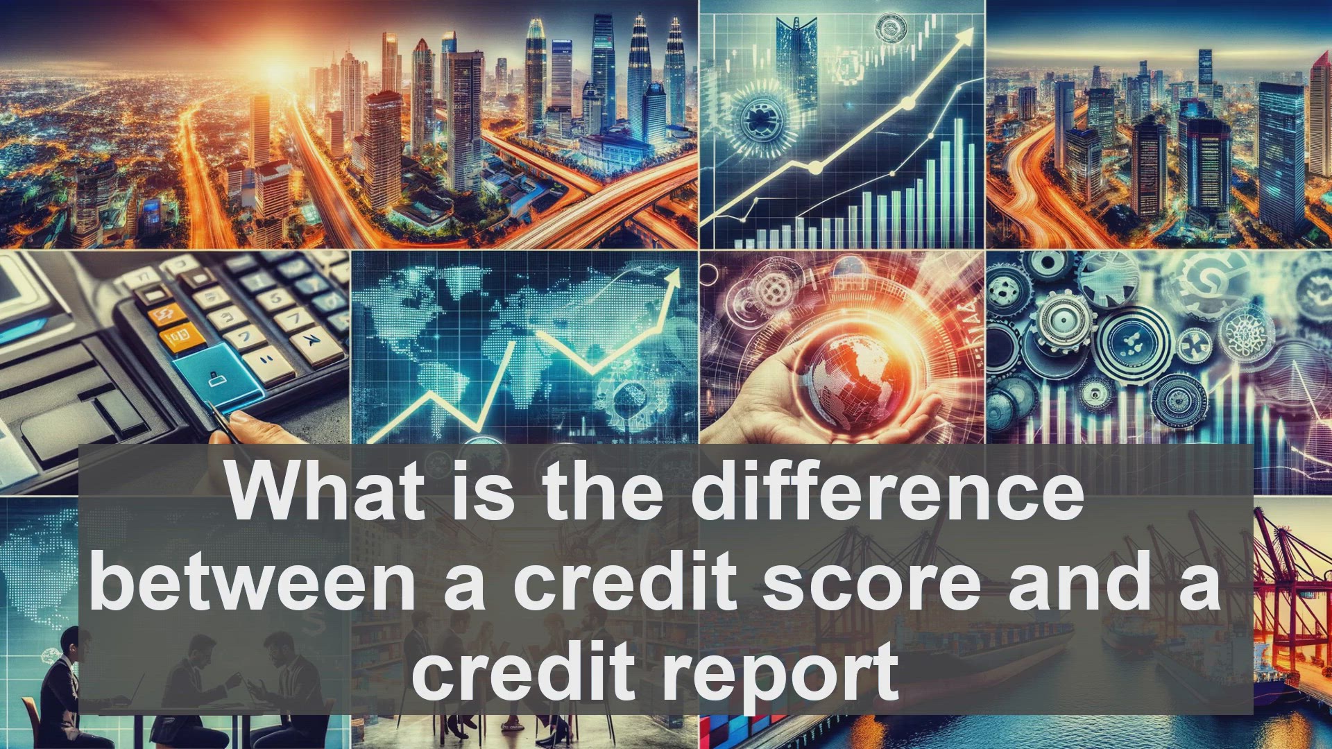 'Video thumbnail for What is the difference between a credit score and a credit report?'