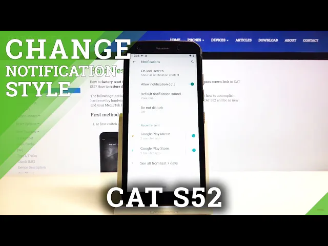 Video thumbnail for How to Enter Notification Settings in CAT S52 – Notification Options